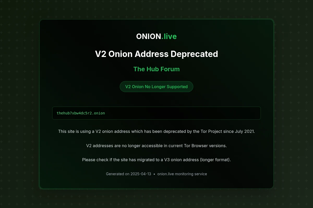 The Hub Forum screenshot